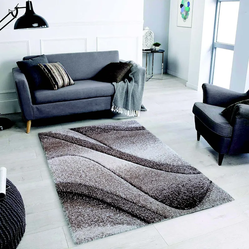 3D Lyon Brown Beige Rug