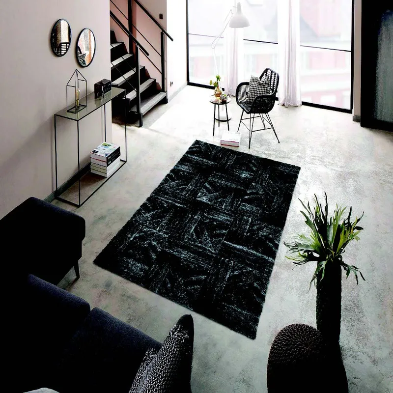 3D Plank Grey Rug