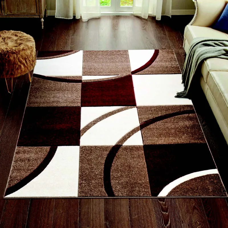 Carnival 0751 Brown Red Rug